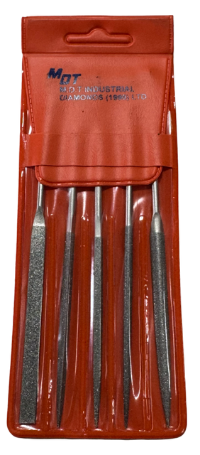 5 Piece Diamond Needle File Set, 5-1/2", 150 Grit