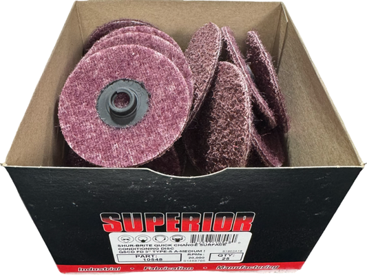 Superior Abrasives 3" Quick Change Surface Conditioning Discs Type-S A-Medium 25 Pack