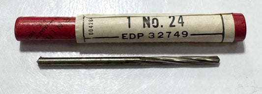 Cleveland Twist #24 HSS Chucking Reamer Spiral Flute USA Made