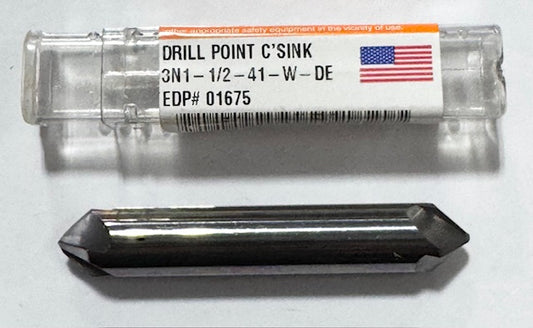 Severance 1/2" x 3" Solid Carbide Double End 3-in-1 Drill Point Countersink USA