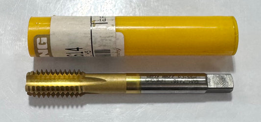 Guhring 7/16"-14 Cobalt Semi-Bottoming Hand Tap Tin Coated 4 Flute H5