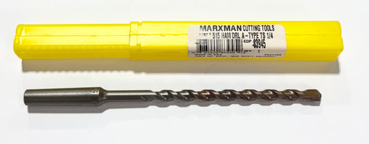 Marxman 1/4" Carbide Tipped Masonry Hammer Drill Bit A-Type Shank, 6" Overall USA Made