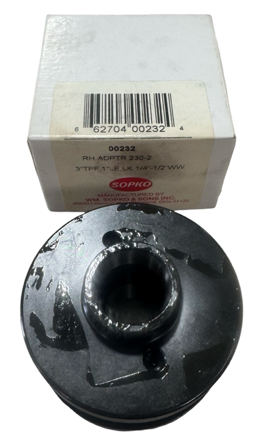 Sopko 3" Grinding Wheel Adapter 1/4" to 1/2" Wheel Width