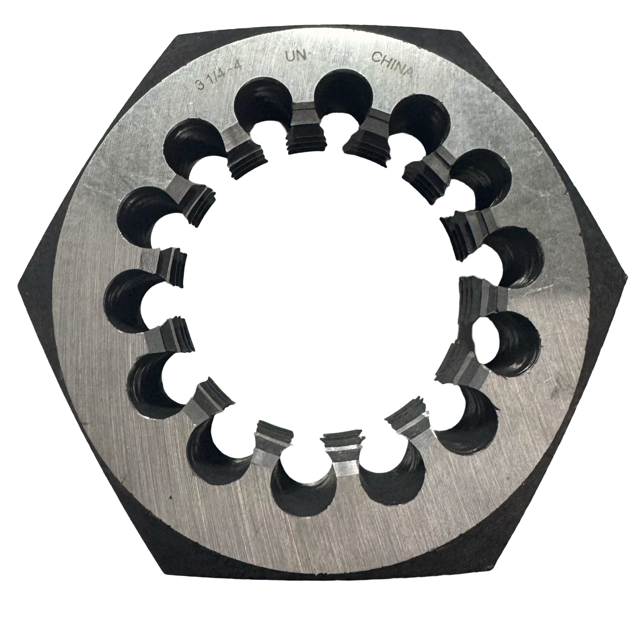 ProCut 3-1/4"-4 Carbon Steel Special Thread Hexagon Die