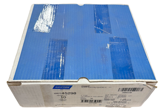 Norton 4" x 60" SG Blaze Narrow Sanding Belts 36 Grit Ceramic Alumina 10pk