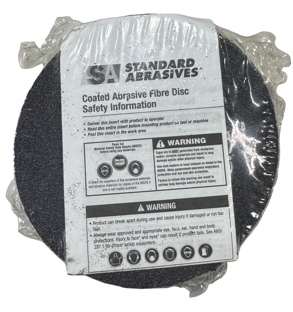 Standard Abrasives 4-1/2" x 7/8" Resin Fiber Sanding Discs 80 Grit Zirconia 25 Pack