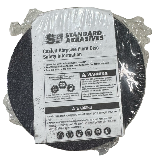 Standard Abrasives 4-1/2" x 7/8" Resin Fiber Sanding Discs 80 Grit Zirconia 25 Pack