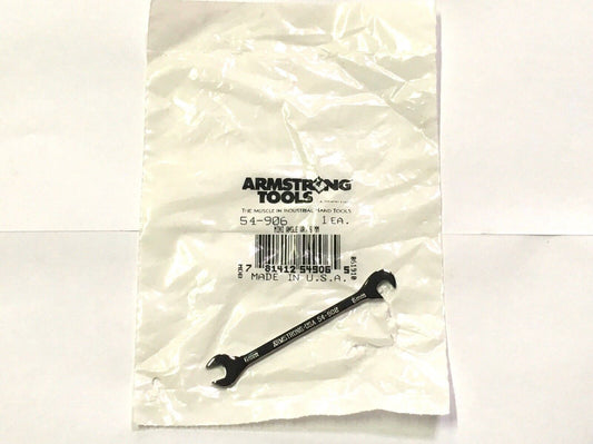 Armstrong 6mm Mini Angle Combinatoin Open End Wrench 54-906 USA Made