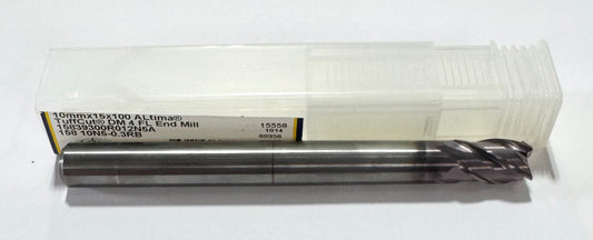 M.A. Ford 10mm Carbide End Mill 4 Flute Necked ALtima Coated 0.3mm Radius USA