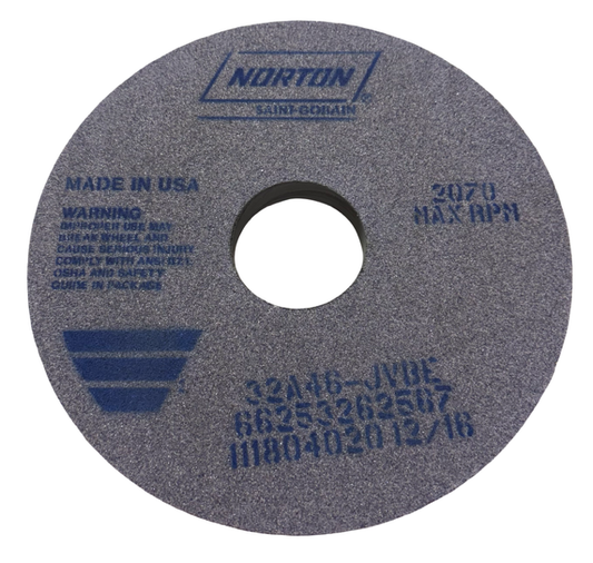 Norton 12" x 1" x 3" Surface Cylindrical Grinding Wheel 46 Grit Aluminum Oxide