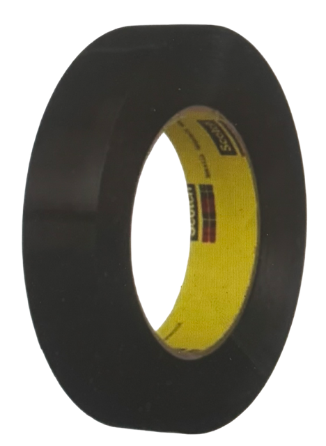 3M 1/2" x 36 yd Preservation Sealing Tape 9.5 mil 481 Black