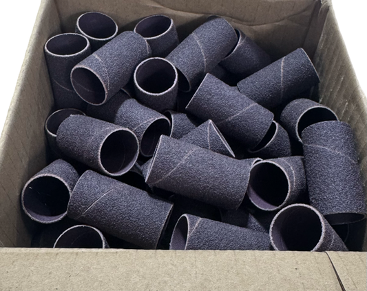Merit 1" x 2" Metalite R228 Spiral Sanding Bands 60 Grit Aluminum Oxide 100 Pack