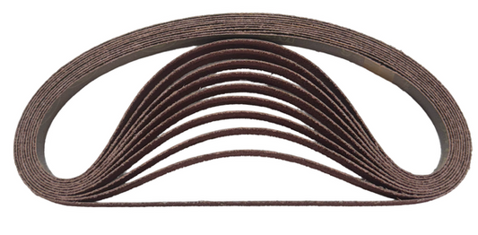 3M 1/2 x 24" Sanding Belts 947A 40 Grit Aluminum Oxide 10 Pack