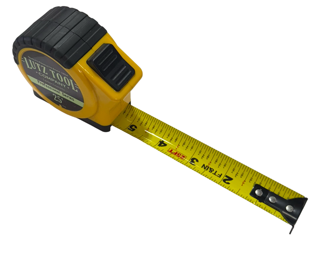 Lutz Tool Company 25ft Tape Measure - Yellow