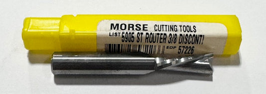 Morse 3/8" Solid Carbide Router 2 Flute USA Made