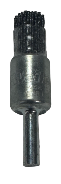 Weiler 1/2" Abrasive Nylon End Brush, .043/120CG USA Made