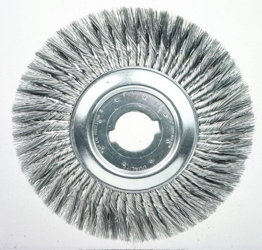 Weiler 12" Standard Twist Knot Wire Wheel, .014" Steel Fill, 2" Arbor Hole USA