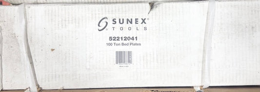Sunex Tools 100 Ton Bed Plates (Set of 2) USA Made