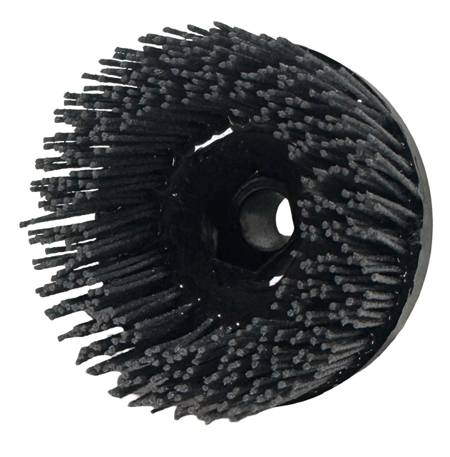 BRM 3" Hex-Drive Tool Brush 80 Grit Silicon Carbide Nylon 1" Trim