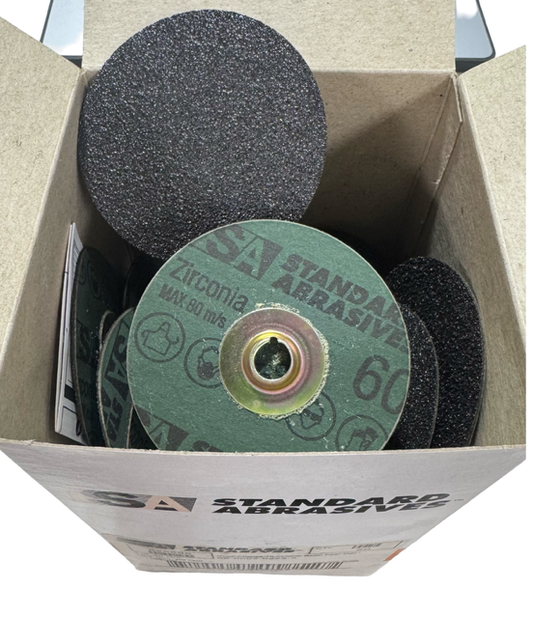 Standard Abrasives 3" Quick Change Sanding Discs TS 60 Grit Zirconia 50 Pack