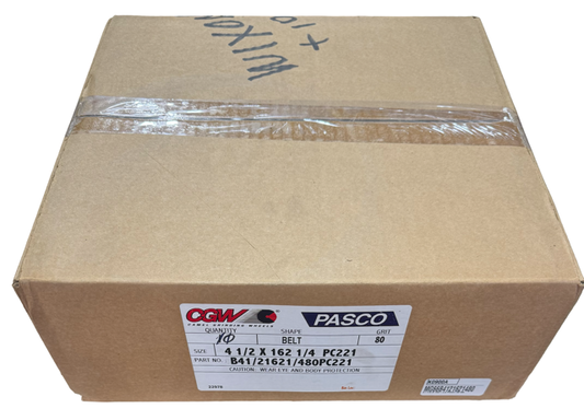 CGW 4-1/2" x 162-1/4" Sanding Belts 80 Grit PASCO 10 Pack