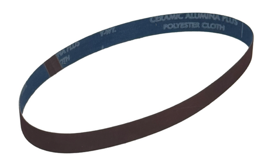 Norton 1" x 30" SG R981 Sanding File Belts 120 Grit Ceramic 50 Pack