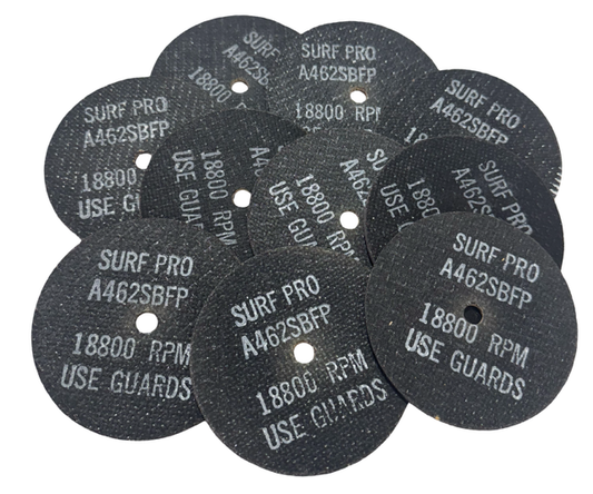 Surf-Pro 4" x 1/8" x 3/8" Light Grind & Cut-Off Wheel, T1, 46 Grit A/O 10 Pack