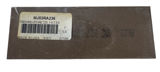 6" x 2" x 1" Finishing Stone 220 Grit USA Made