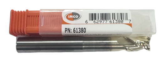 IMCO 12mm Carbide End Mill 3 Flute Reduced Neck 1.5mm Radius ZrN Coated