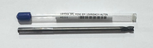RapidKut .187" Carbide End Mill 15xD 3 Flute AlTiN Coated (2-13/16" Reach) USA