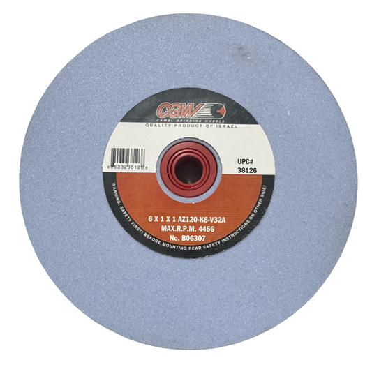 CGW 6" x 1" x 1" Bench Grinding Wheel AZ120-K8-V32A