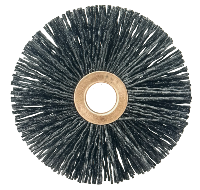 Weiler 3" Crimped Wire Wheel Brush 0.026"/120 Grit, 1/2" Arbor 10 Pack