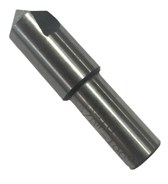 5/8" HSS 1 Flute Countersink, 100 Deg, 1/2" Shank