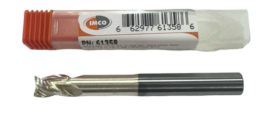 Imco 10mm Carbide End Mill 3 Flute Necked ZrN Coating 0.3mm Radius USA