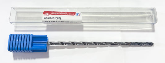 PCT .2031 Solid Carbide Drill 25xD Double Margin Coolant Thru 2FL TiAICN