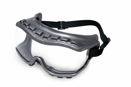 Uvex Strategy Goggle, Indirect Vent, Neoprene Headband Gray Body, Clear Lens, Uvextra Anti-fog Coating, Clear
