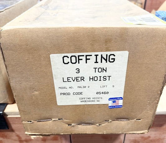 Coffing 3 Ton Manual Lever Hoist MAL-30-2