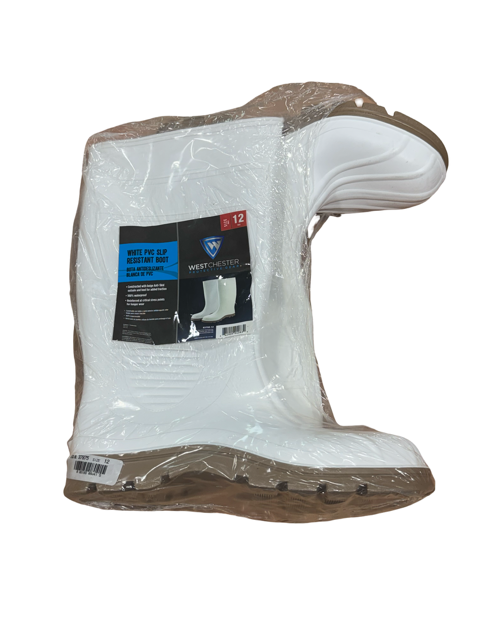 West Chester White PVC Slip Resistant Boot Size 12