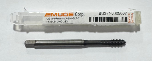 Emuge 10-24 UNC-2BX HSSE Thread Forming Tap GLT-7 Coated