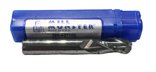 Mill Monster 7/16" Carbide Ball Roughing End Mill 3 Flute USA Made