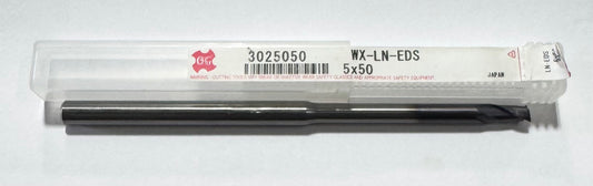 OSG 5mm Carbide End Mill, Long Neck, Deep Ribbed 2 Flute WX-LN-EDS
