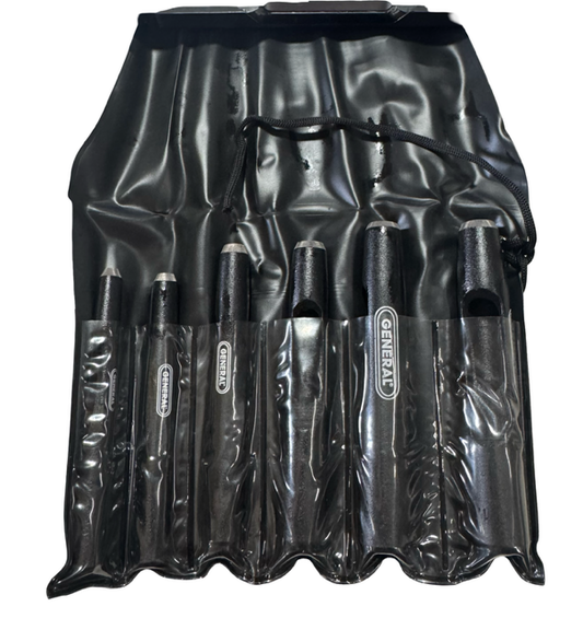 General 6 Piece Hollow Punch Set 3/16" to 1/2"