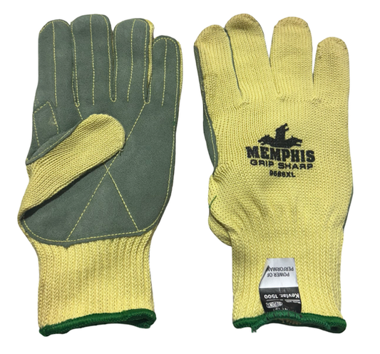 Memphis GRIP SHARP Leather Palm Safety Glove Size XL 1 Pair