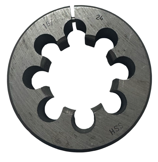 1-9/16"-24 HSS Adjustable Round Die 3" Outside Diameter