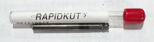 RapidKut 3/16" Carbide End Mill 5 Flute Necked AlCrN Coated