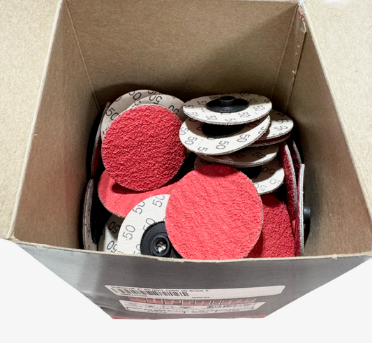 Superior Abrasives 2" Quick Change Sanding Discs Type-S Ceramic 100 Pack