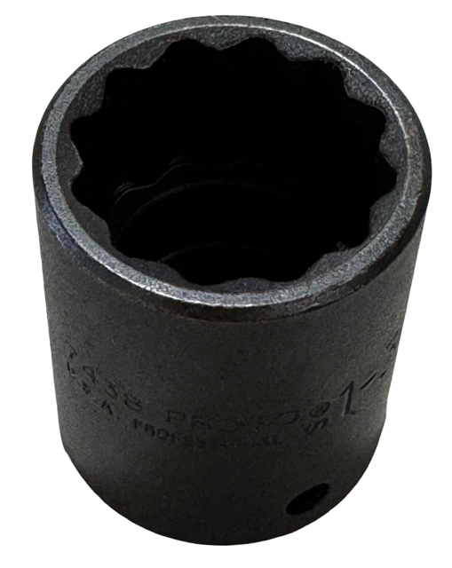 Proto 1/2" Drive 1-3/16" Impact Socket 12 Point USA Made J7438