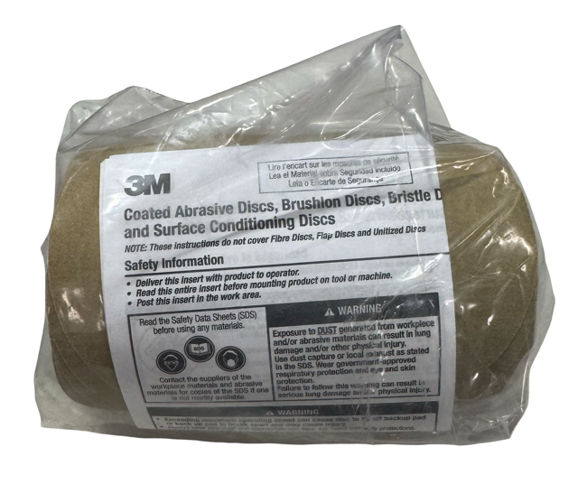 3M 236U Stikit Gold Paper Disc Roll 3-1/2" 240 Grit No Hole 100 Pack