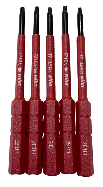 Wiha T7 Insulated Torx SlimLine Blades 5 Pack