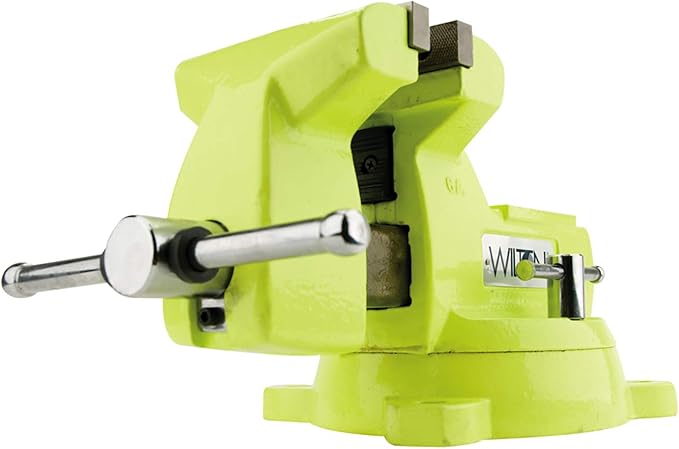 Wilton 5" Hi-Vis Mechanics Bench Vise, 5-1/4" Jaw Opening, 3-3/4" Throat Model 1550